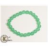 Image 1 : #155- GREEN ADVENTURINE BEAD BRACELET/ 8mm/ 7.5"