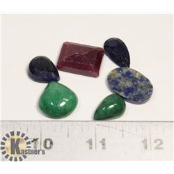 #39-LAPIS/SAPPHIRE/RUBY/EMERALD 96ct