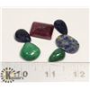 Image 1 : #39-LAPIS/SAPPHIRE/RUBY/EMERALD 96ct