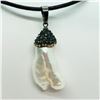 Image 1 : PEARL AND BEAD PENDANT WITH CORD (9.3G) NECKLACE
