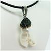 Image 3 : PEARL AND BEAD PENDANT WITH CORD (9.3G) NECKLACE