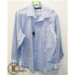 NEW NON-IRON MENS DRESS SHIRT, SIZE 17-1/2 - 35