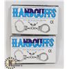 Image 1 : BUNDLE OF TWO HANDCUFFS WITH KEYS