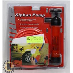 NEW SIPHON PUMP INTAKE AND DISCHARGE