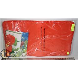 NEW BATHMAT, SHOWER CURTAIN, AND HOOKS