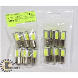 LOT OF 12 NEW RV/AUTO LED BULBS - COOL WHITE