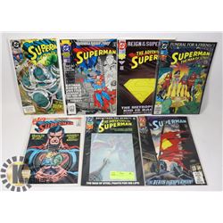 7 SUPERMAN COMICS