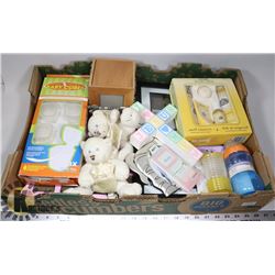 LARGE FLAT OF NEW BABY ITEMS & BABY ROOM DECOR