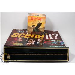 HARRY POTTER COLLECTABLES INCLUDING HARMONES WAND