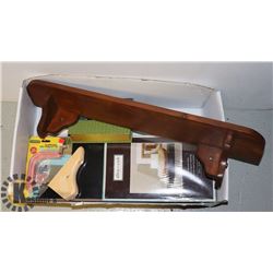 ALLEN & ROTH FLOATING SHELF 24", WOODEN SHELF