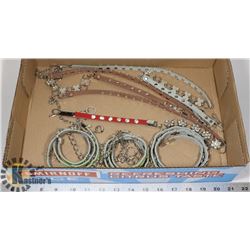 6 FASHION BELTS VARITY OF COLORS