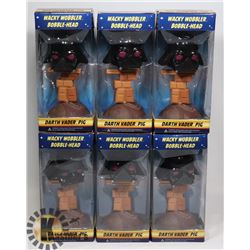 LOT OF 6 FUNKO DARTH VADER PIG WACKY WOBBLER