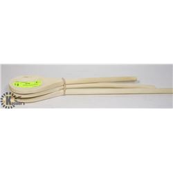 LOT OF 3 BROWNE WOOD MIXING SPOON