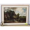 Image 1 : THE HAY WAIN FRAMED PRINT ON CANVAS BY JOHN