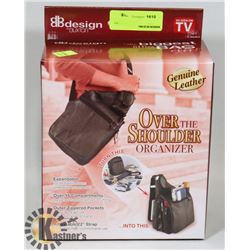 GENUINE LEATHER OVER THE SHOULDER ORGANIZER