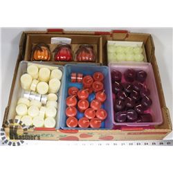 FLAT OF ASSORTED CANDLES