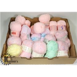 FLAT OF ASSORTED YARN