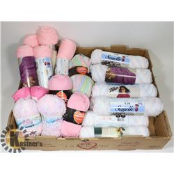 FLAT OF ASSORTED YARN