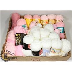 FLAT OF ASSORTED YARN