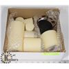 Image 1 : FLAT OF CANDLES WITH HOLDER