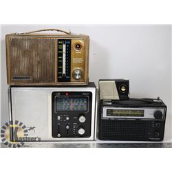 3 VINTAGE RADIOS