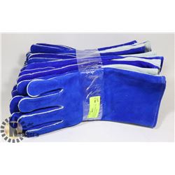 6 PAIRS OF NEW WORK AND OR WELDING GLOVES