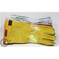 6 PAIRS OF NEW WORK AND OR WELDING GLOVES