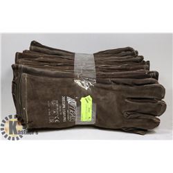LOT OF 10 NEW WELDING GLOVES SZ 10