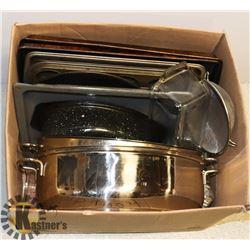 MISCELLANEOUS KITCHEN TOOLS WITH ROASTERS,