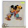 Image 1 : MICKEY AND MINNIE  PICTURE FRAME 20" BY 16"