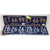 Image 1 : LOT OF (4) OLD ALBERTA LICENSE PLATES