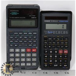 A PAIR OF VINTAGE SCIENTIFIC SOLAR CALCULATORS