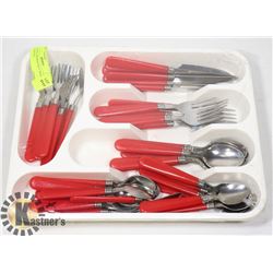 UTENSIL DRAWER TRAY WITH 42-PC STAINLESS