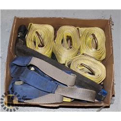 TRAY OF ASSORTED LIFTING SLINGS