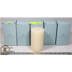 ROW OF PARTYLITE CANDLES