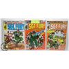 Image 1 : LOT OF 3 VINTAGE MARVEL SGT FURY 35 CENT COMIC