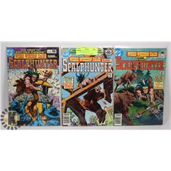 LOT OF 3 VINTAGE DC SCALPHUNTER 40 CENT COMIC