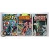 Image 1 : LOT OF 3 VINTAGE DC GHOSTS 40 CENT COMIC BOOKS