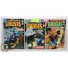 Image 1 : LOT OF 3 VINTAGE DC GHOSTS 40 CENT COMIC BOOKS