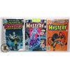 Image 1 : LOT OF 3 VINTAGE DC THE HOUSE OF MYSTERY 40 CENT