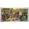 Image 1 : LOT OF 3 VINTAGE DC SGT ROCK 40 CENT COMIC BOOKS