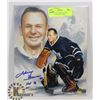 Image 1 : NHL HALL OF FAMER JOHNNY BOWER SIGNED 8X10 PHOTO