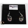 Image 1 : #6-MYSTIC TOPAZ EARRINGS  -.925 STIRLING SILVER