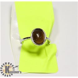 NATURAL STONE TIGER EYE RING FOR WOMEN