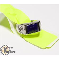 NATURAL  LAPIS LAZULI MEN RING ADJUSTABLE SIZE