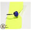 Image 1 : NATURAL  LAPIS LAZULI WOMEN RING ADJUSTABLE SIZE