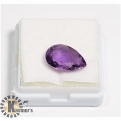 #178-PURPLE AMETHYST PEAR SHAPE GEMSTONE 4.0ct