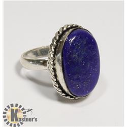 #56-LAPIS LAZULI GEMSTONE RING SIZE 6.5