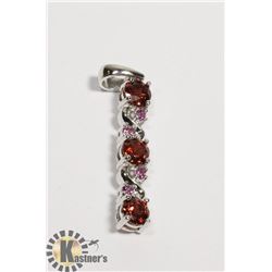 #132-RED GARNET PENDANT
