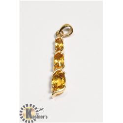#128-CITRINE PENDANT